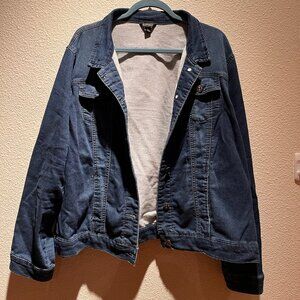 Buffalo David Bitton Dark Blue Knit Jean Jacket